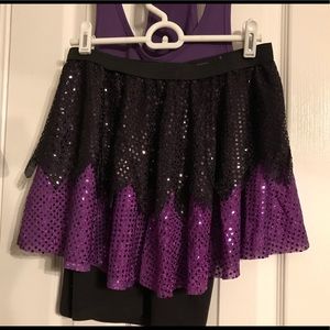 Disney Ursula inspired running top and skirt